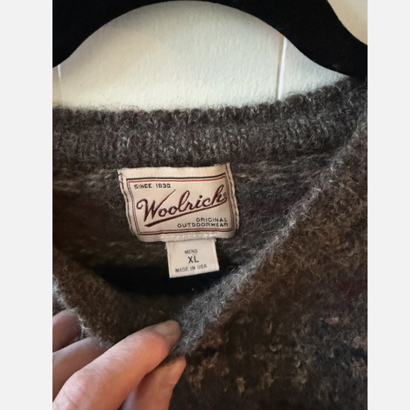 EUC Woolrich Wool Blend Multi Colored Fair Isle Sweater Men’s Size XL - Picture 4 of 9